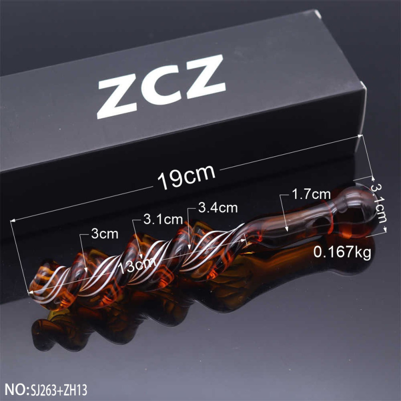 SJ263+ZH13-Crystal Penis Anal Plug