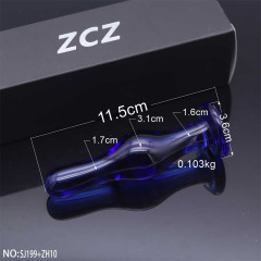 SJ199+ZH10-Crystal Penis Anal Plug