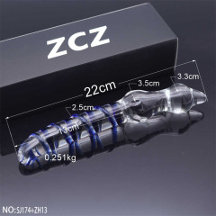 SJ174+ZH13-Crystal Penis Anal Plug