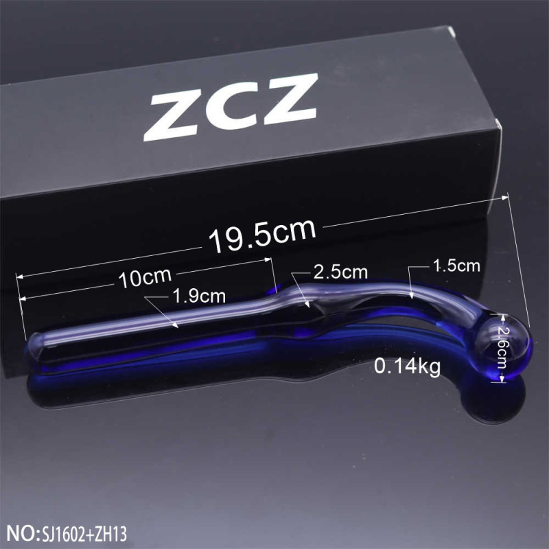 SJ1602+ZH13-Crystal Penis Anal Plug
