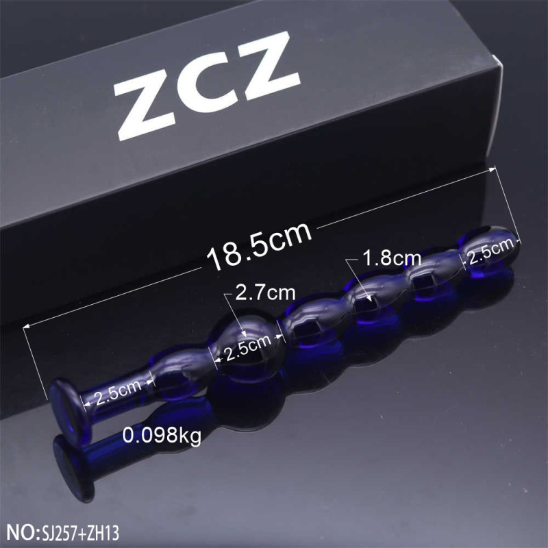 SJ257+ZH13-Crystal Penis Anal Plug