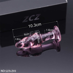 SJ270+ZH10-Crystal Penis Anal Plug