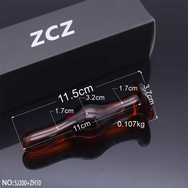 SJ200+ZH10-Crystal Penis Anal Plug