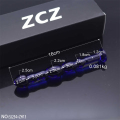 SJ254+ZH13-Crystal Penis Anal Plug