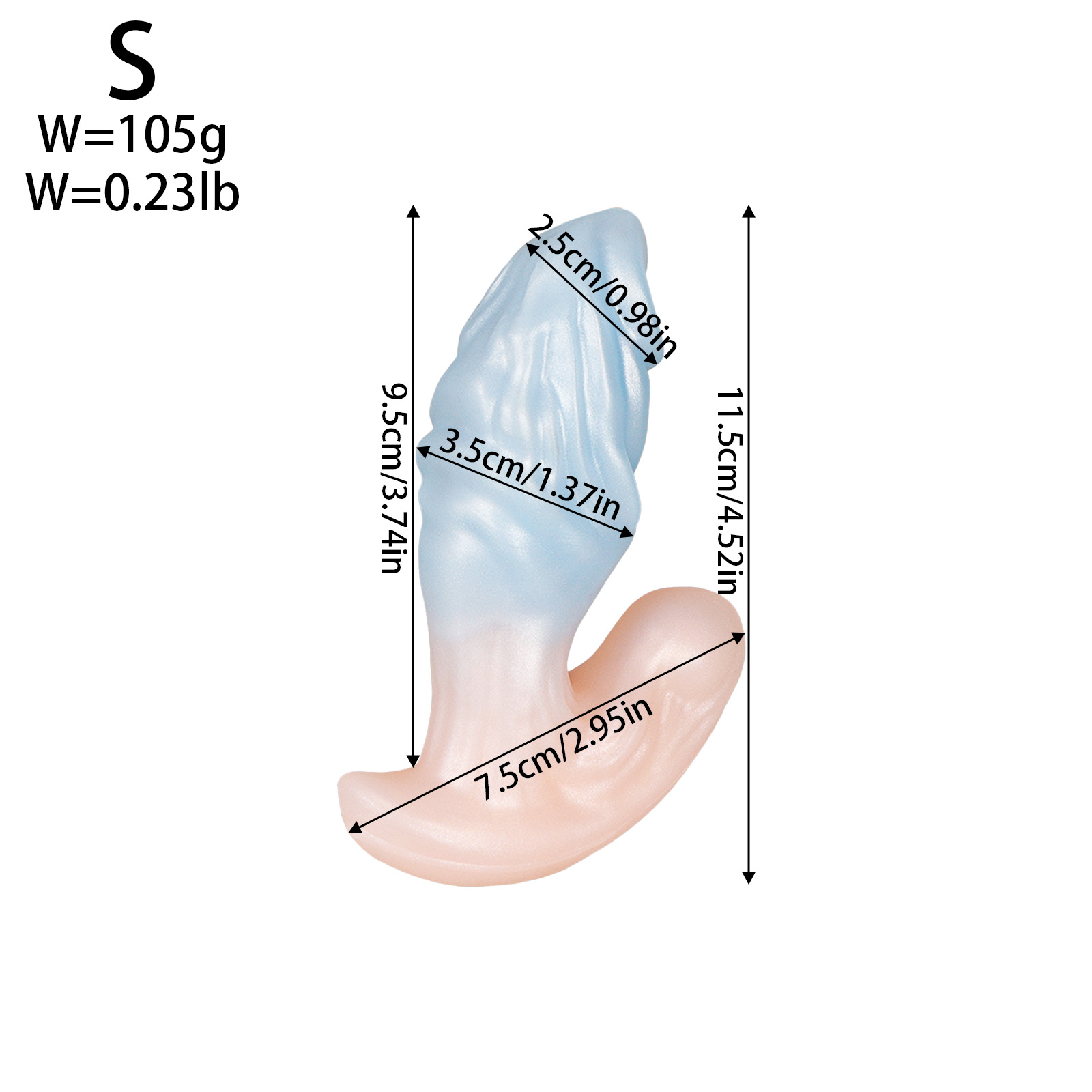 JS-YL318--Odd-shaped anal plug for outdoor wear