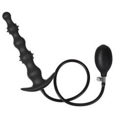 CQ004--New Type of Barbed Beaded Inflatable Anal Plug for Anal Dilation