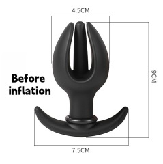 lqlHL--Flower Bud Inflatable Anal Plug/Anal Diverter/Rear Anal Plug