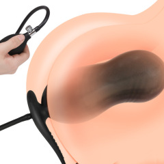 CQ003--Inflatable anal plug and penile ring massager