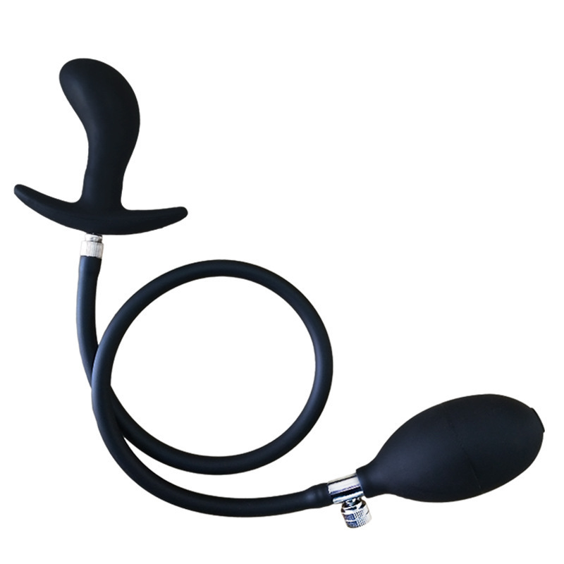 hcx03020cq--Anal plug, liquid silicone, detachable inflatable anal plug