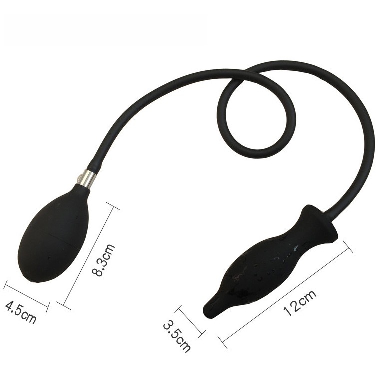CQ001--Inflatable bullet anal plug, inflatable expanding anal dilator