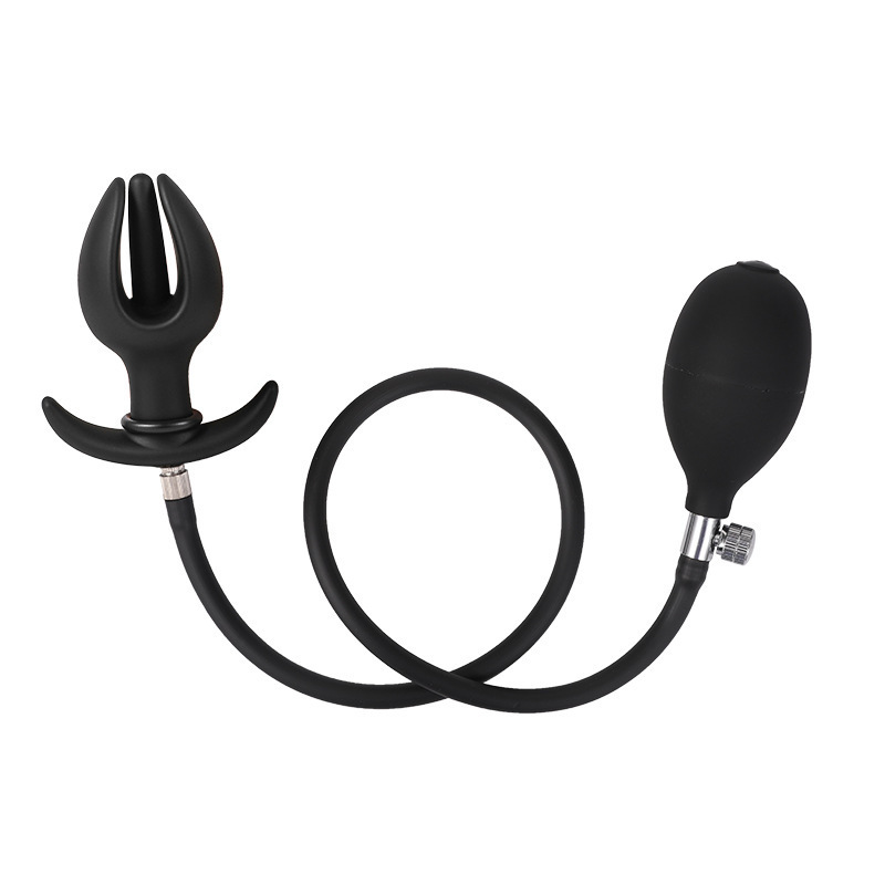 lqlHL--Flower Bud Inflatable Anal Plug/Anal Diverter/Rear Anal Plug