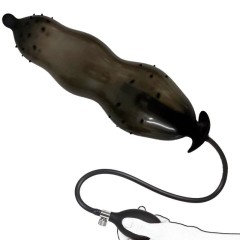 CQ004--New Type of Barbed Beaded Inflatable Anal Plug for Anal Dilation