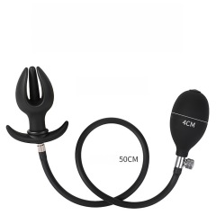 lqlHL--Flower Bud Inflatable Anal Plug/Anal Diverter/Rear Anal Plug