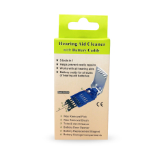 Hearing Aid Cleaner with Battery Caddy