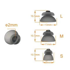 Black Power Dome for Phonak