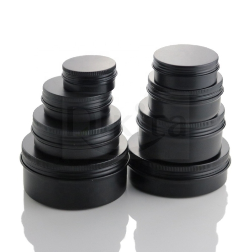 5-260ml Black Cosmetic Pomade Hair Wax aluminium jar metal tin can packaging