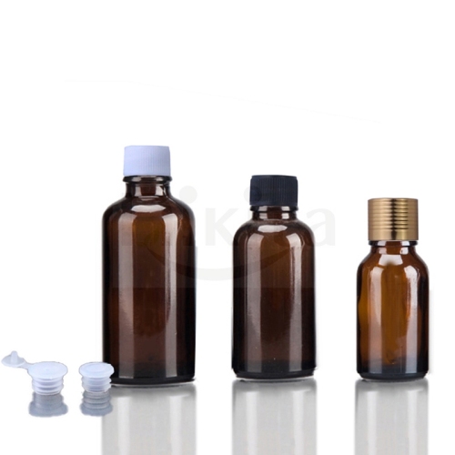 In Stock Amber Essential Oil Glass Bottle 5ml 10ml 15ml Cosmetic Glass Bottle With Screw Cap (GEC01-A)