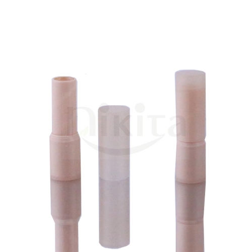 In stock Factory Price 3.5g Empty Round Matte Clear Plastic Lipstick Tube Cosmetic Packaging (PLT16)