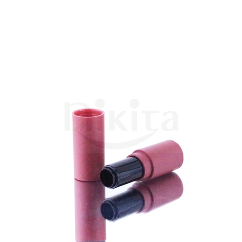 High Quality 3.5g Empty Round Matte Rose Red Makeup Packaging Lipstick Tube Lip Balm Tube(PLT06)