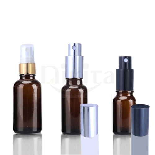 Custom Amber Glass Bottle10ml Essential Oil Spray Bottle 10ml Glass Packaging (GES02-A)