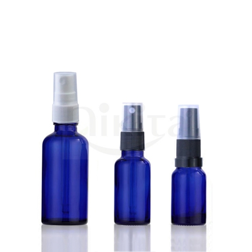 High Quality 1 oz 30ml 50ml Glass Spray Bottle Empty Round 10ml Blue Glass Bottle Spray Bottle (GES01-B)