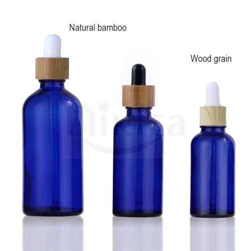 Hot Sale Custom Glass Bamboo Dpper Bottle Glass Hiqh Quality Liquid Dropper Bottle (GED04-B)