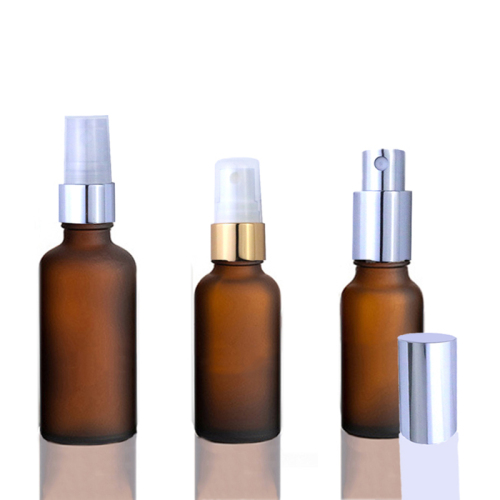 Wholesale Amber Frosted 30ml 1oz 10 ml Glass Bottle Empty Essential Oil Glass Spray Bottle (GES01-AF)
