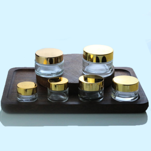 Custom Clear Glass Jar Empty Cosmetic Lip Balm Glass Mini 5ml Glass Jar (GJM01)