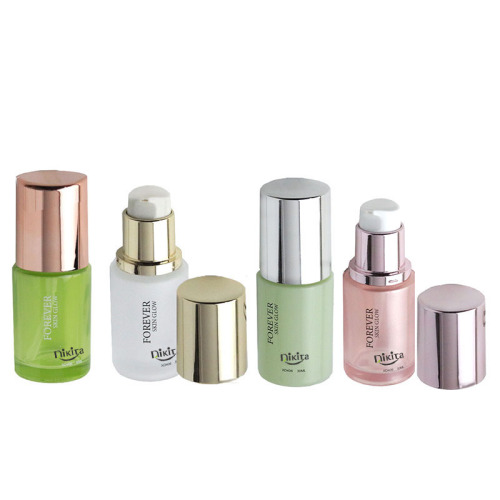 30ml 1oz Glass Serum Bottle Cosmetic Custom BB Cream Pump Bottle Packaging (GSF05)