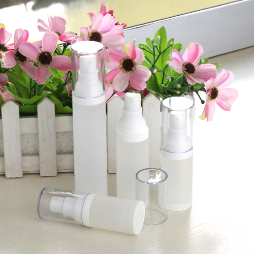 Factory Cosmetic Airless Frosting Bottle 15 ml Airless Pump Serum Bottle (PAB21)