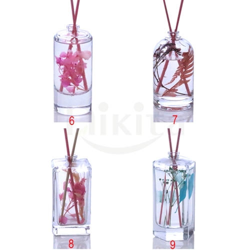 New Design High Quality 50ml 100ml Square Clear Diffuser Aroma Glass Bottle wholesale (GFP01-C)