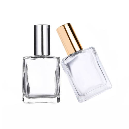 Wholesale 15ml 0.5oz Essential Oil Roller Glass Bottle Square Clear Roll On Bottles for Perfume (NRB11)