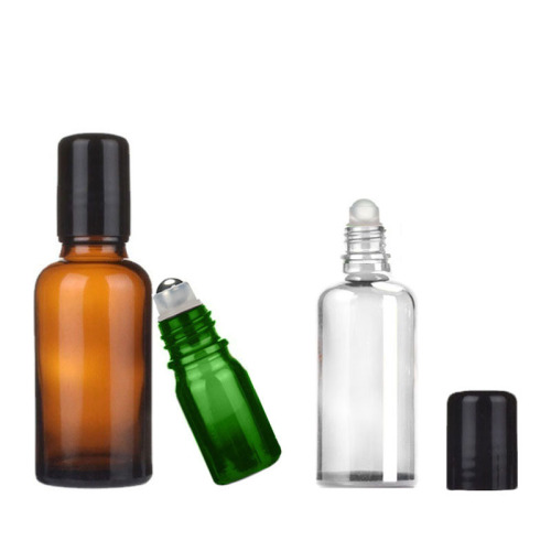In Stock Empty 5ml 10ml 15ml 20ml 30ml 50ml 100ml Amber Glass Essential Oil Bottles Fancy Roll on Perfume Bottle (NRB06)