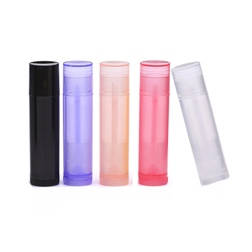 Wholesale 5ml 15ml White Black Plastic Lipstick Tube Empty Cosmetic Lip Balm Container (NL01)