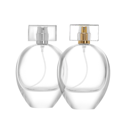 Luxury Clear Perfume Fragrance Glass Bottle Fancy Empty 75ml Perfume Glass Bottle Supplier (GPM10)