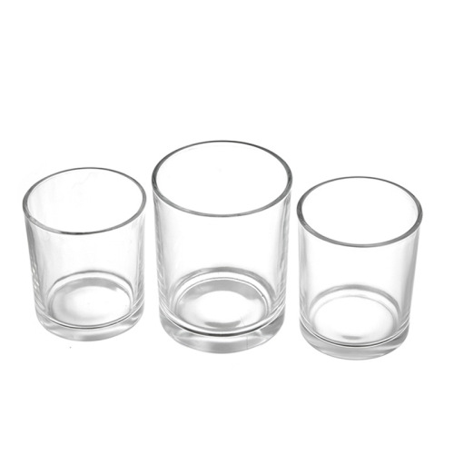 In Stock Empty Glass Jar Cosmetic Empty Round Glass Candle Jars Packaging (GYCJ03)