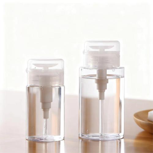 Free Samples 100ml 120ml 150ml 200ml PET Press the Makeup Remover Bottle Nail Polish Remover Bottle(NPB01)