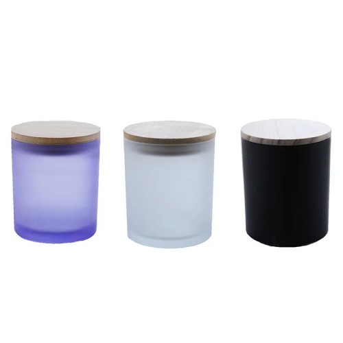 In Stock Empty Glass Jar 220ML 300ML Cosmetic Empty Round Glass Candle Jars Packaging (GYCJ05)