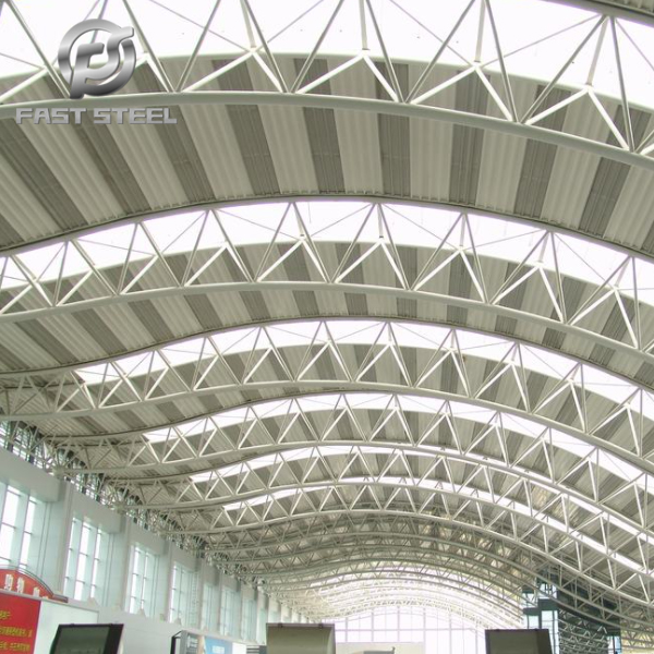 Construction use of steel truss floor bearing plate