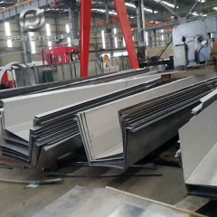 Stainless steel gutters
