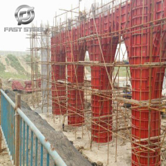 Circular steel formwork