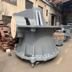 Cast steel crusher frame