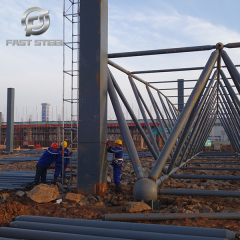 Grid steel structure workshop