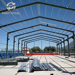 Large steel structure workshop