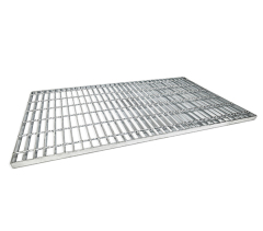 Hot-dip galvanized steel grating