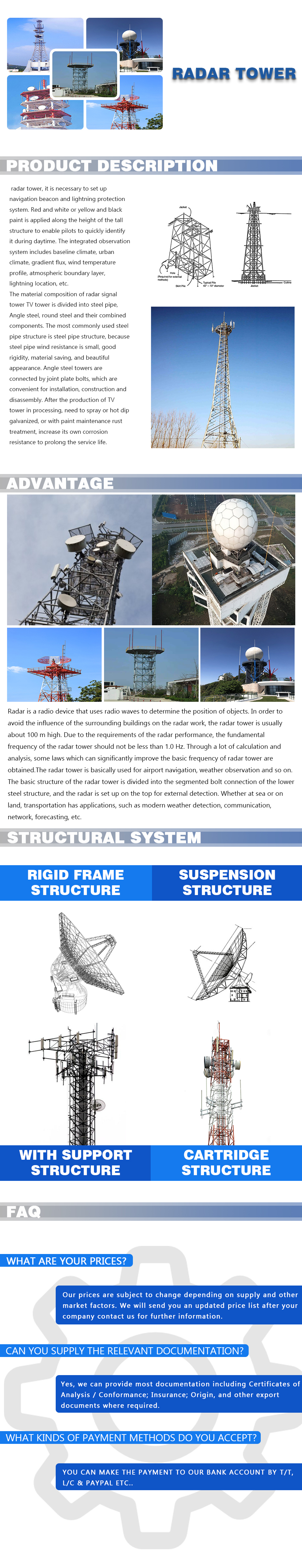 Radar tower