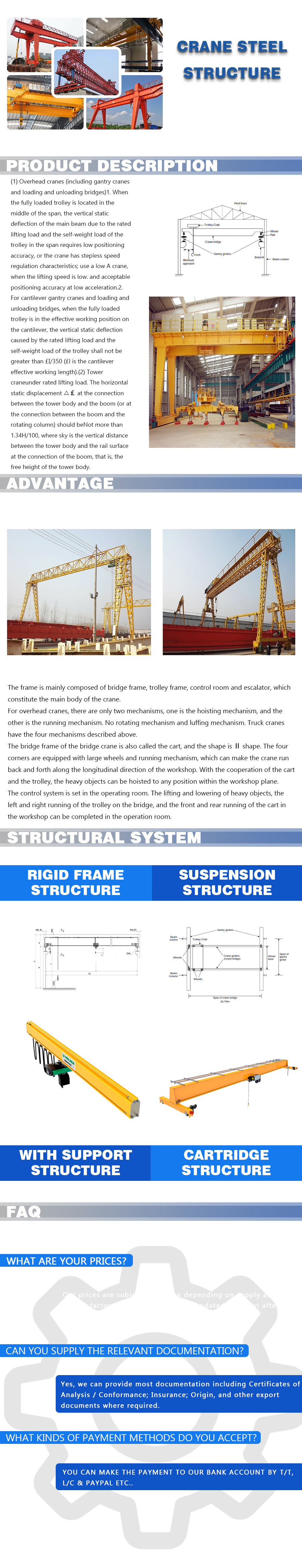 Crane Steel Structure Manufacturer