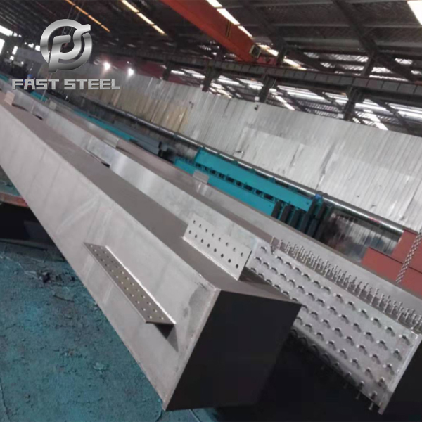 Material quality inspection of steel structure before machining