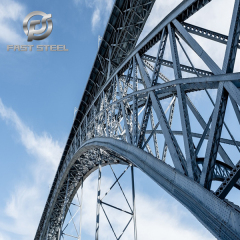 Steel structure arch bridge