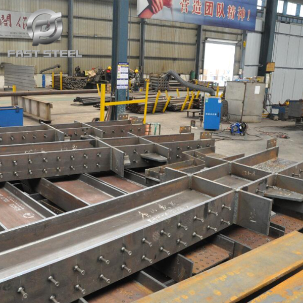 Reinforcement method of steel column in steel structure processing